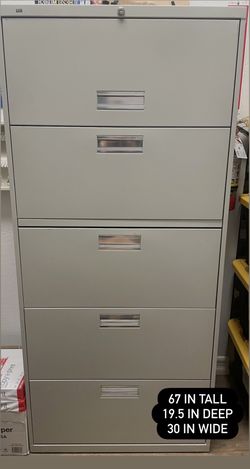 5-Drawer Lateral File Cabinet – Commercial Grade