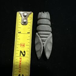 Vintage Wood Bug Brooch 