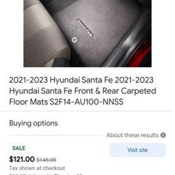 Hyundai Santa fe 2021 - 2023 Floor Mats