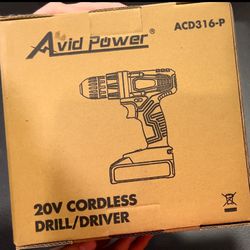 $30 Avid Power 20V MAX Power Drill 