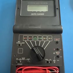 Vintage MICRONTA 22-193 Auto Range Multimeter With Probes - Tested