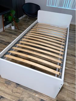 Ikea SLÄKT Bed frame, white, Twin