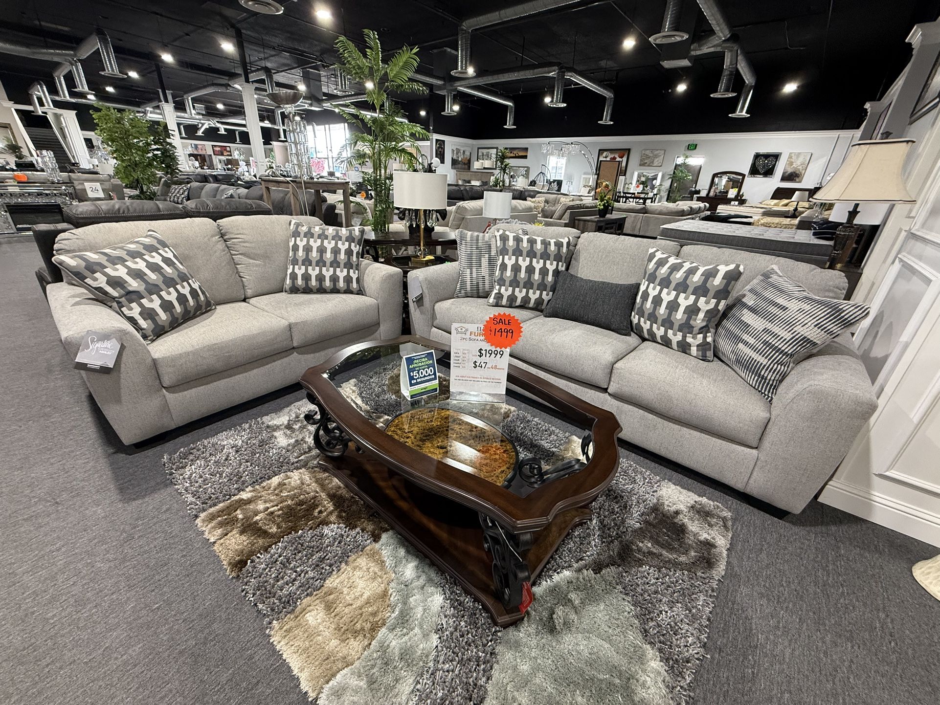 2 Pc Sofa And Loveseat