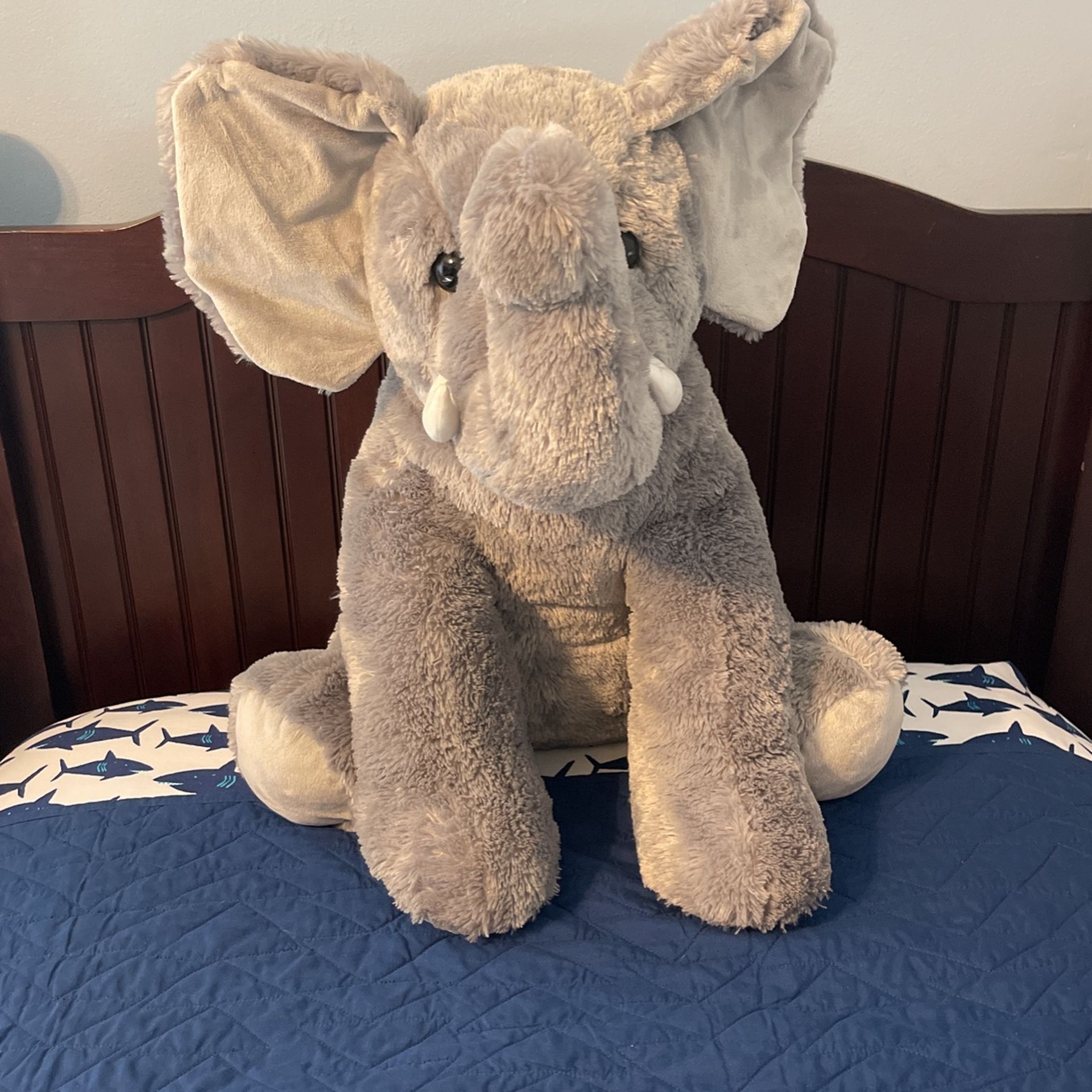 Giant Gray Elephant Stuffed Animal 