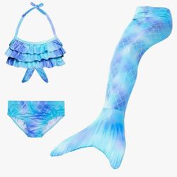 ShePretty Mermaid Tails 3pc Swimsuit 