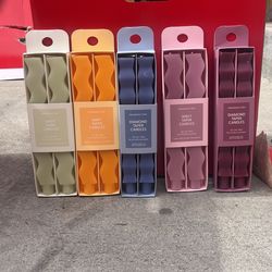 Wavy And Diamond Taper Candles By Room Essentials