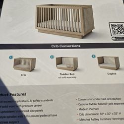 Ashley Hennington 3 In 1 Convertible Crib