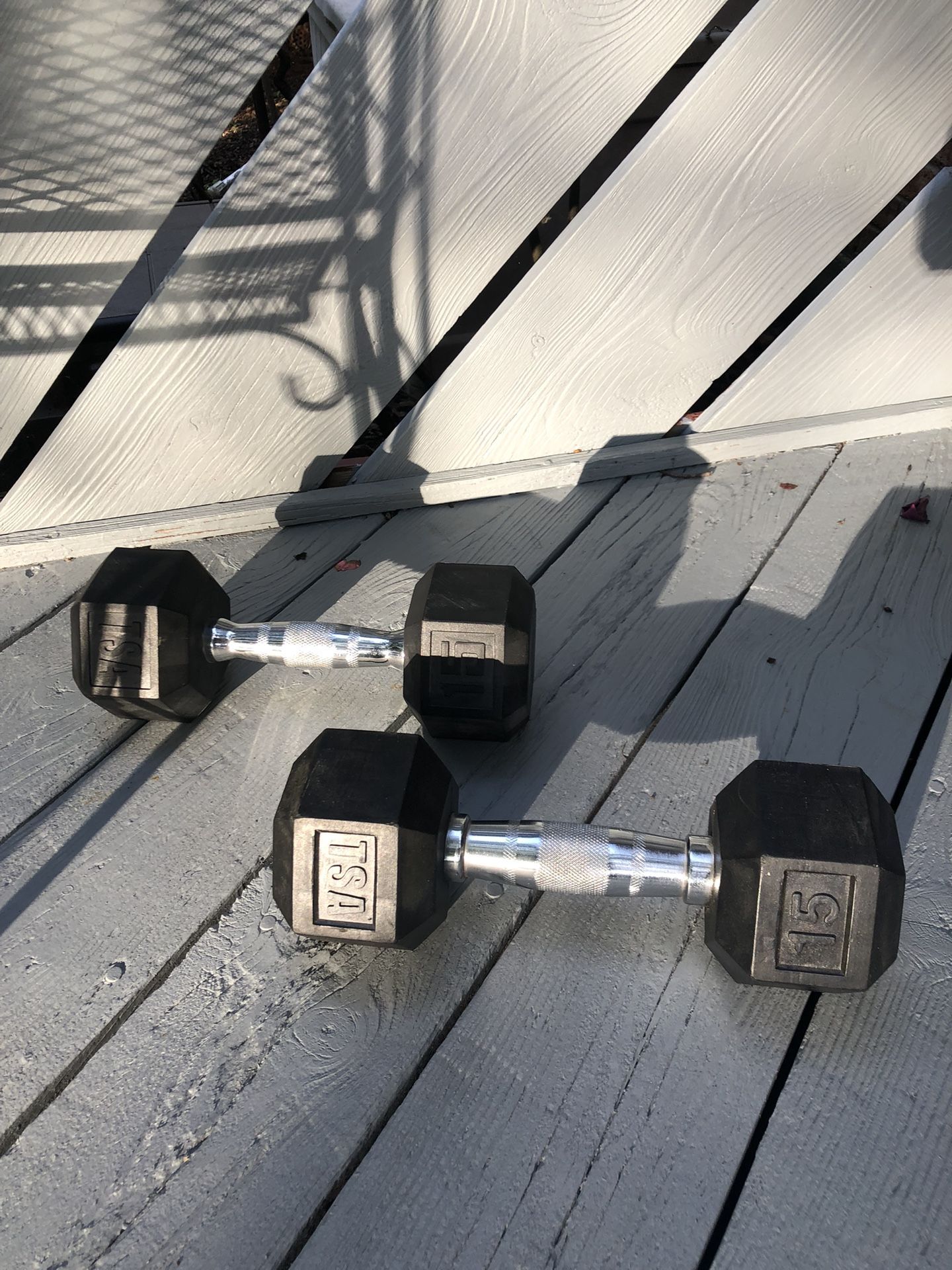 Pair Of Hex Dumbbells By TSA