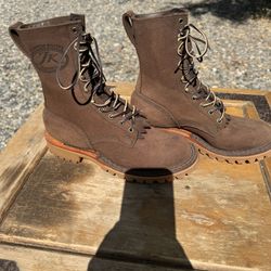 JK OT Boots Rough out Brown Size 8EEE