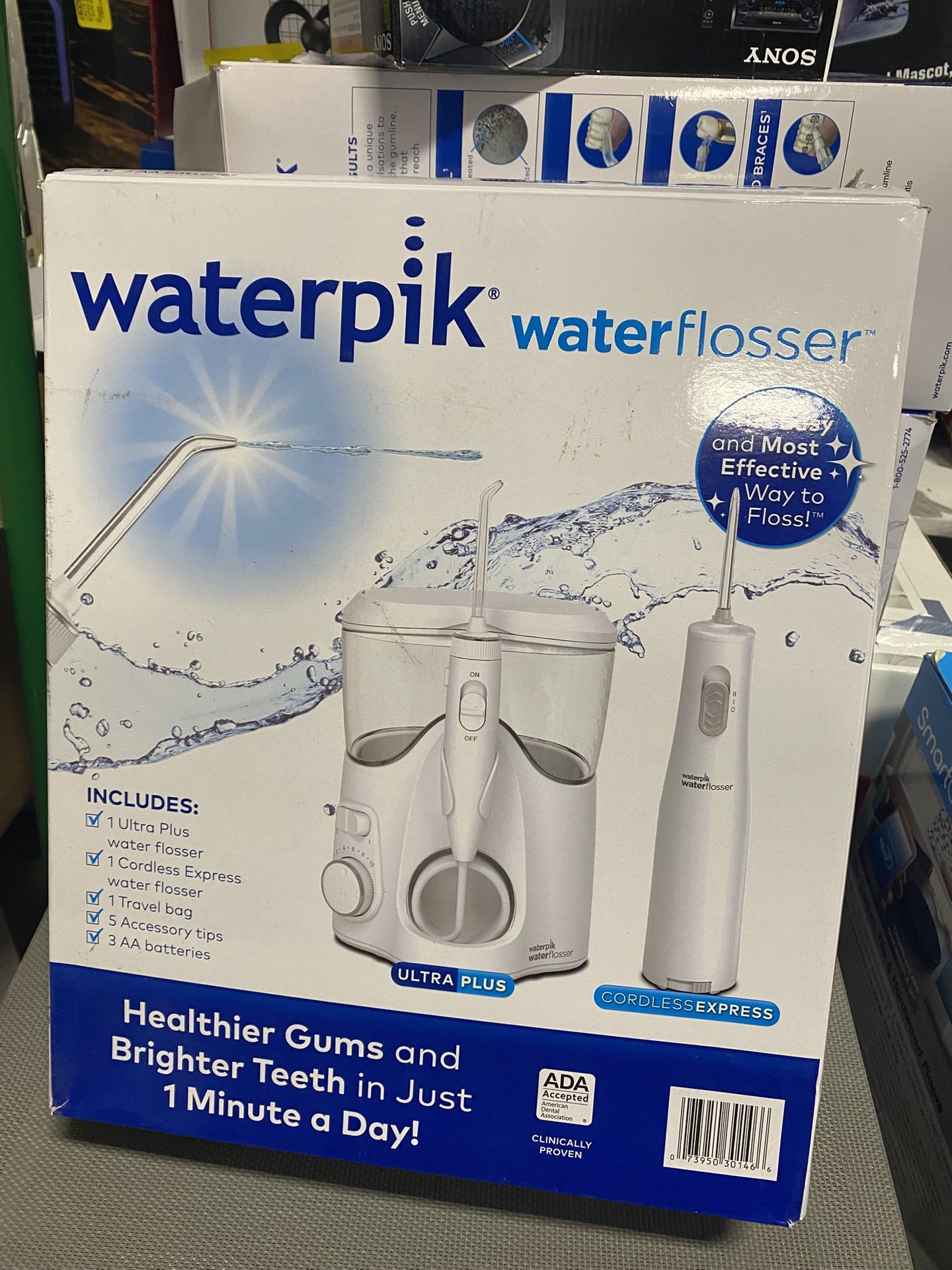 Waterpik Ultra Plus and Cordless Express Water Flosser