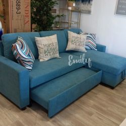 2-Pc Sectional Sofa Reversible Chaise With Storage 