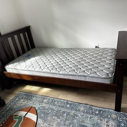 Dark Wood Twin Bunk Beds