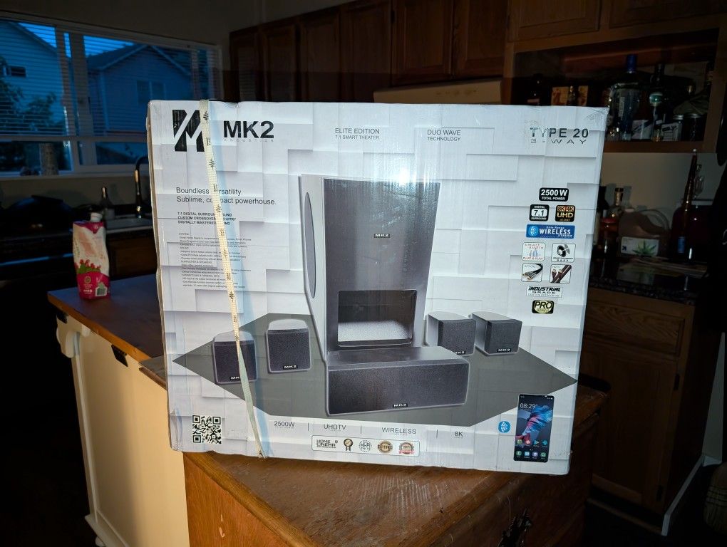 🎶 BRAND NEW MK2 HOME THEATER TYPE 20 SYSTEM – 2500W Wireless Indoor/Outdoor 🎶