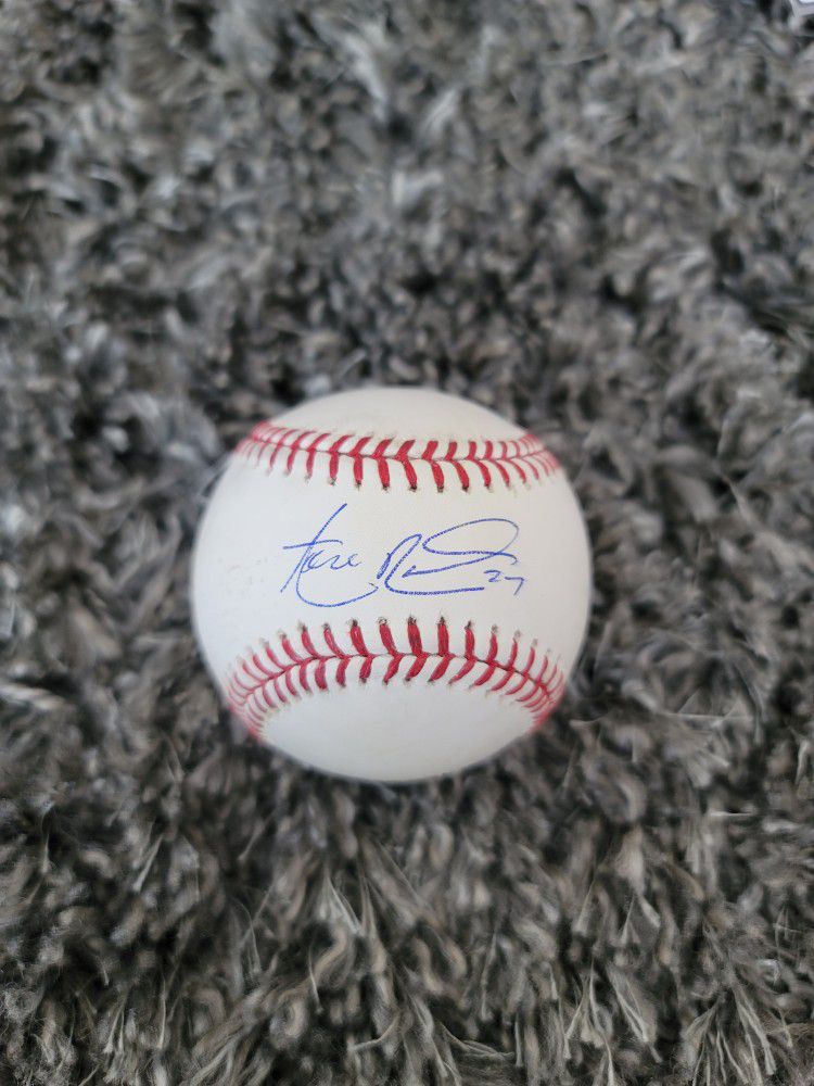 Aaron Nola Auto Signed Game Used Rawlings Official MLB Philadelphia Phillies
