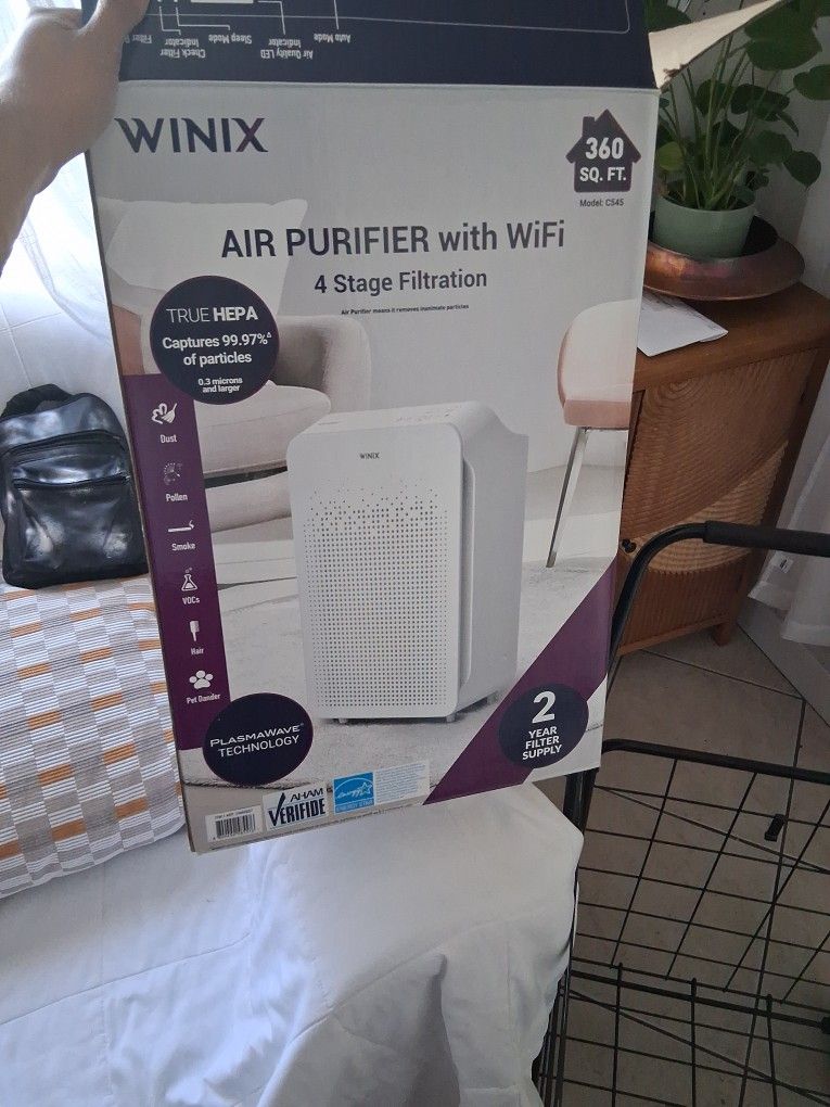 Winix C545 True HEPA 4-Stage Air Purifier with Wi-Fi. 