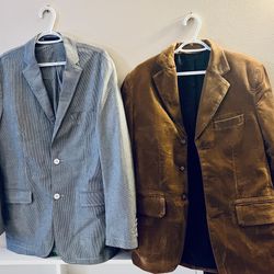Two Men Casual Sports Coat Blazer - Medium