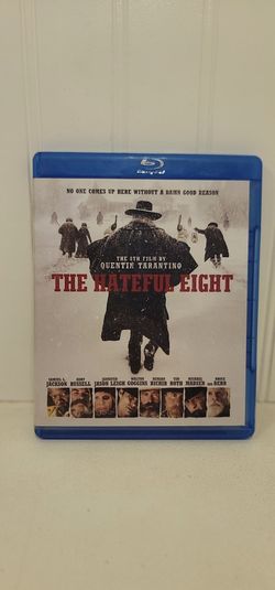 $5  BLU RAY MOVIE. THE HATEFUL EIGHT. BLU RAY  ONLY. NO DIGITAL. $5 OR TRADE FOR A MOVIE TITLE I DO NOT ALREADY OWN.