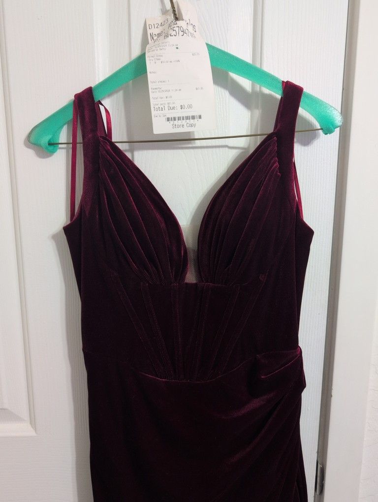 Burgundy Dress