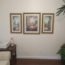 Thomas Kincaid 3 Pictures with Frames