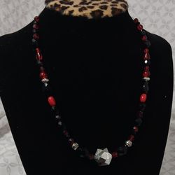 Handmade Glass Beaded Necklace