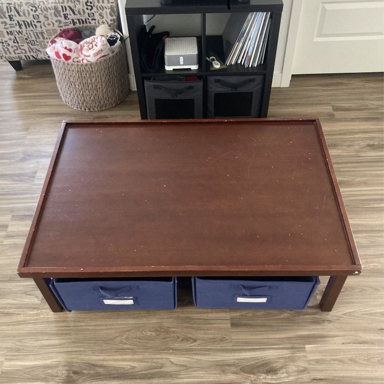Pottery Barn, espresso, toy/lego table