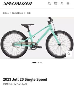 Specialized Jett 20 single speed kids bike