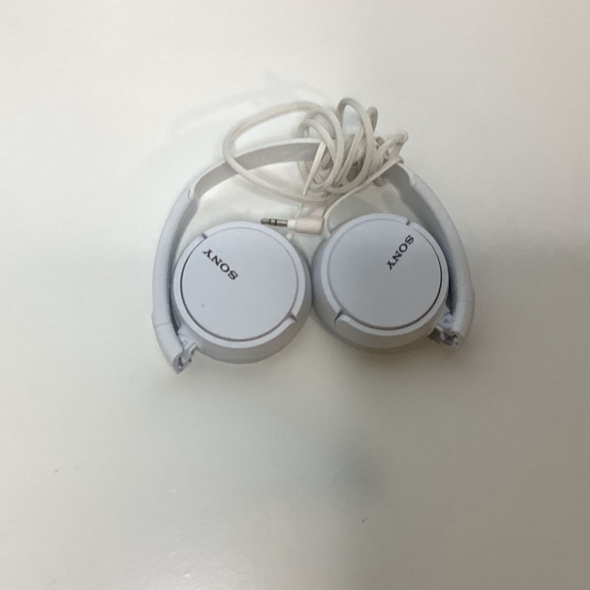White Sony Headphones