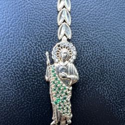San Juditas Esclava  14K Oro / St. Jude Bracelet 14K Gold