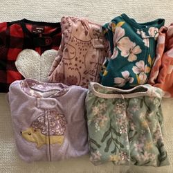 9 Month Girl Fleece Sleepers