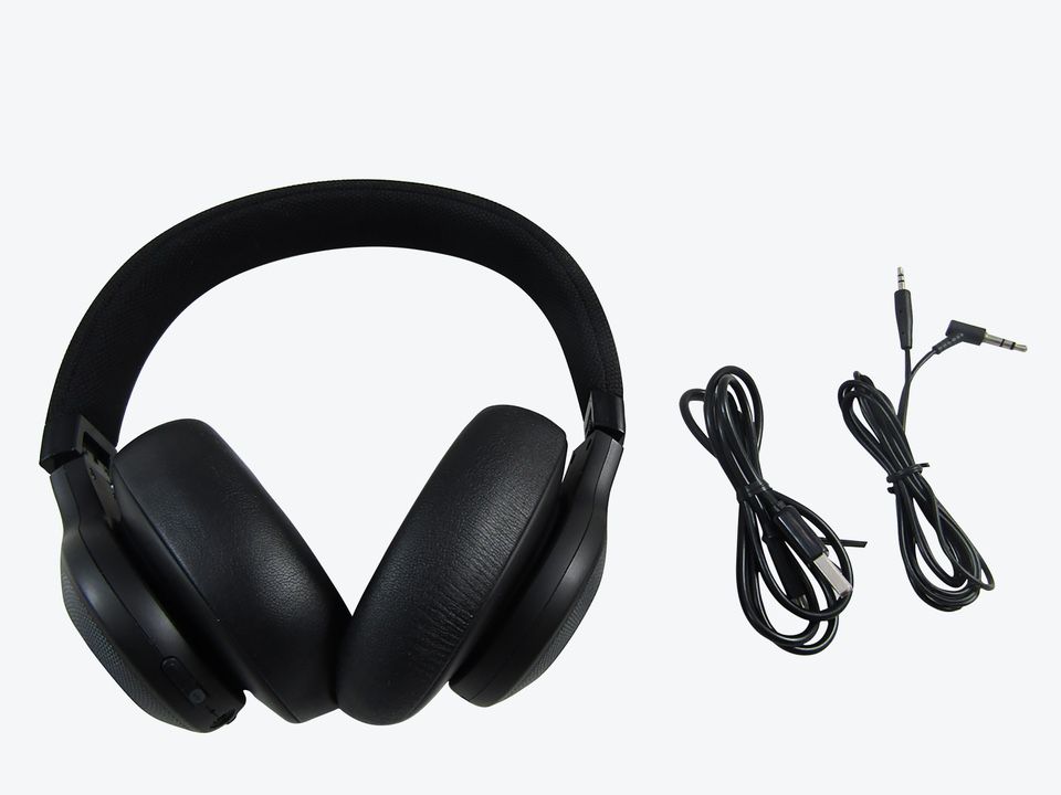 JBL E65BTNC Wireless Over-Ear Noise-Cancelling Headphones Black VG