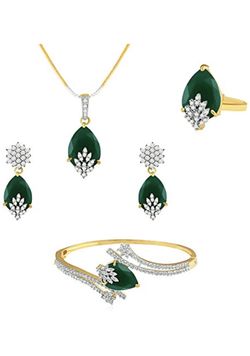 Complete set of necklace earrings ring & bracelet