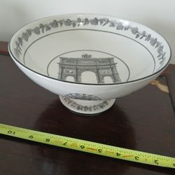 vintage Mottahedeh Design Italy compote dish or centerpiece bowl