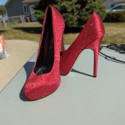 Aldo Red High Heels Size 6