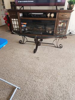 Glass coffee table