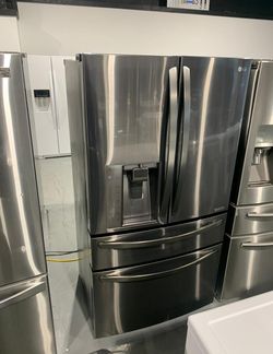 LG 4-Door Black Stainless Refrigerator
