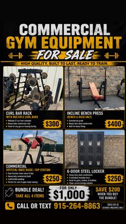 Commercial Gym equipment