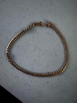 24 inch gold plate Cuban link necklace