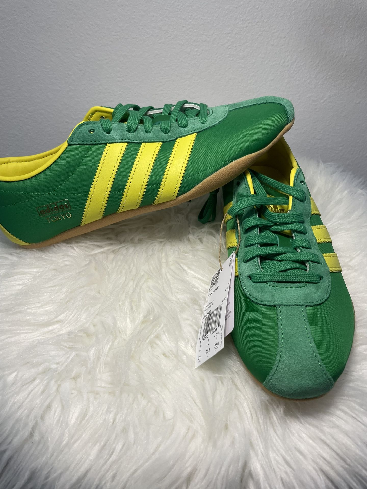 Adidas Women's Tokyo Jamaica Sz 8.5 Green Pure Sulfur |JI3298| New No Box