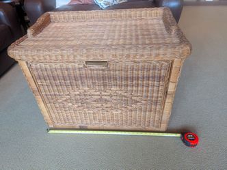Wicker Shoe Chest