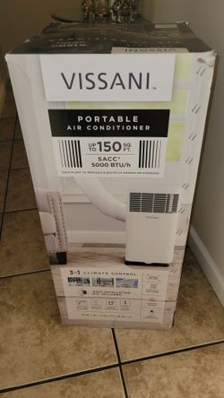 Vissani Portable Air Conditioner 5,000 BTU/h for 150 SQ Ft Rooms