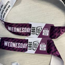 2 Waste Management Skybox 16 Loge Suite passes