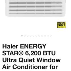 Haier Quiet Window AC unit. 