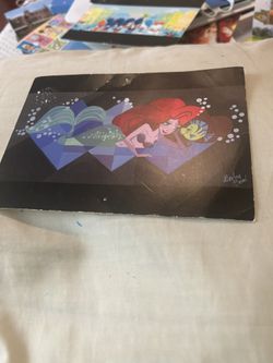 Ariel And Flounder Postcard 