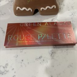 GREEN ALASKO RED FLAME COLOR ROUGE PALETTE