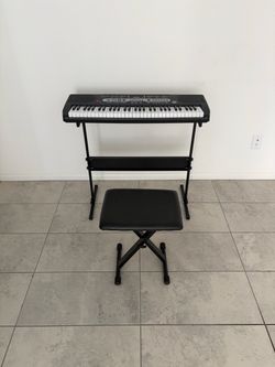 Electronic Keyboard with Stand and Bench
