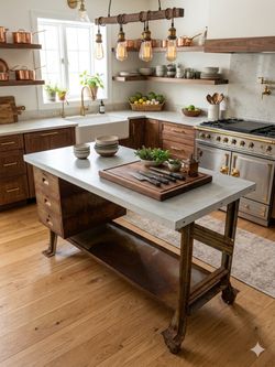 Industrial Modern Kitchen Island