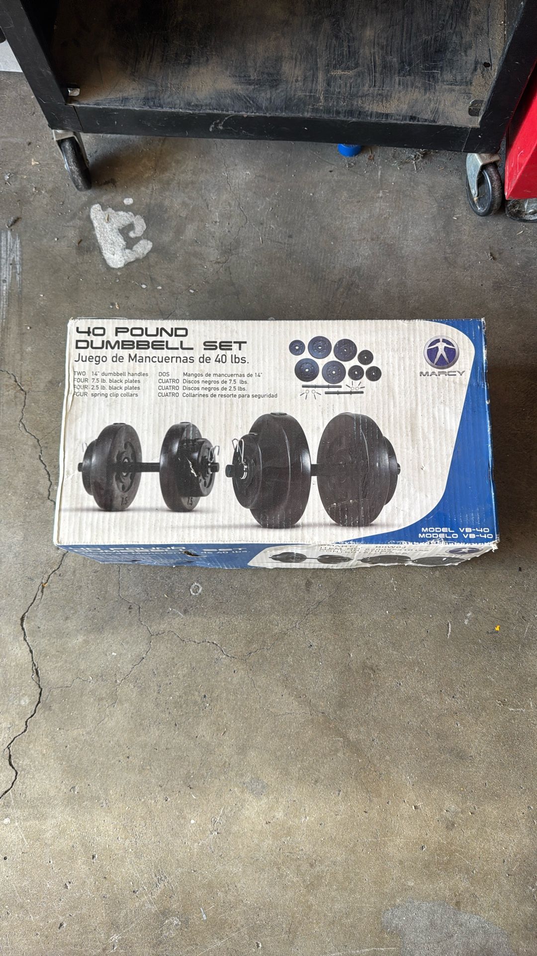 40 Pound Dumbbell Set Like New