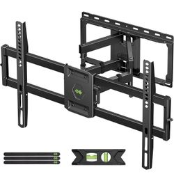 USX Mount Full Motion TV Wall Mount for Most 42-86 inch Flat Screen/LED/4K, TV Mount Bracket Dual Swivel Articulating Tilt 6 Arms, Fits 8” 12” 16" Woo