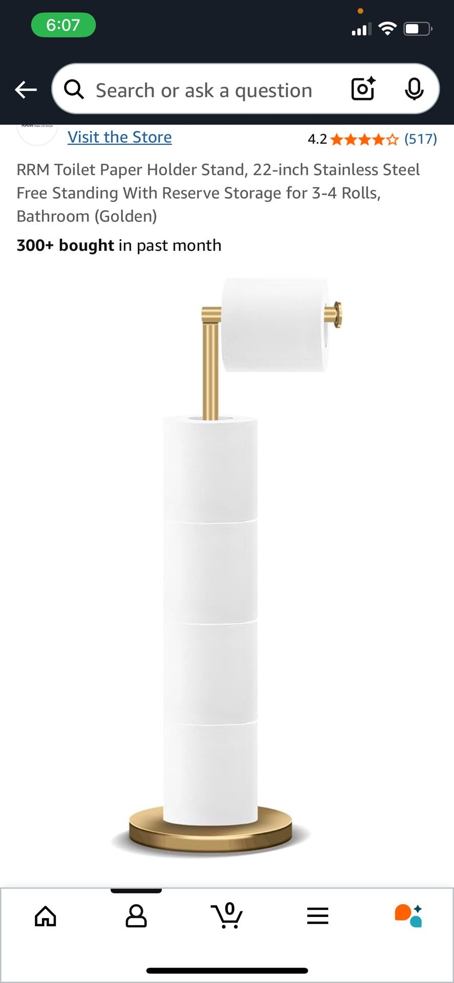 Toilet Paper Holder Stand