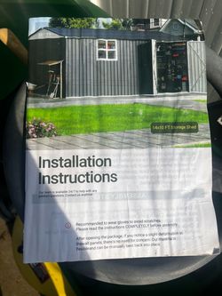 10x14 brand new outdoor shed in a box.